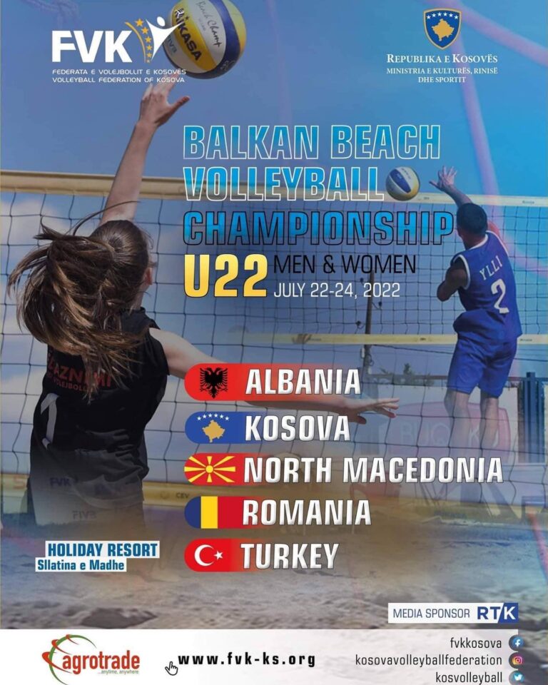 Dy ditë larg startit të Kampionatit Ballkanik në Beach Volley që mbahet në Kosovë