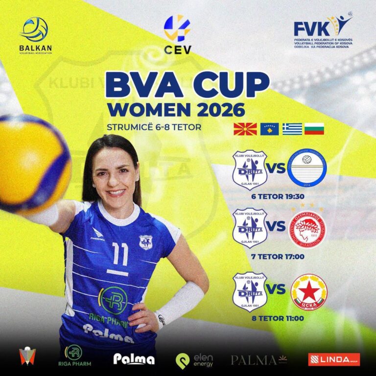 KV DRITA PËRFAQËSON KOSOVËN NË BVA CUP WOMEN 2026 NË STRUMICË